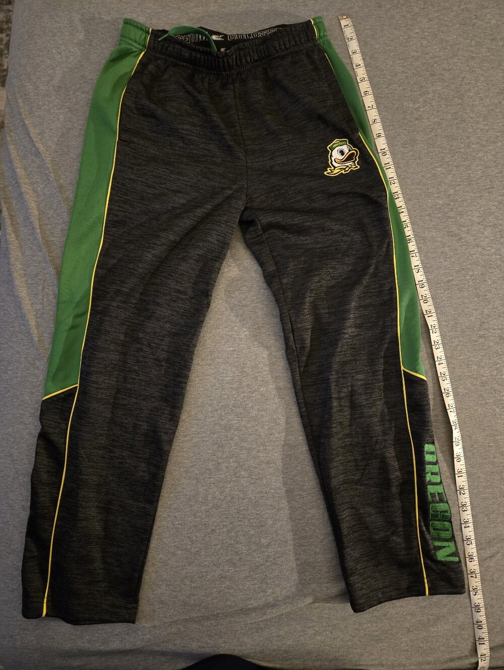 Oregon Ducks Kids Black & Green Athletic Pants
